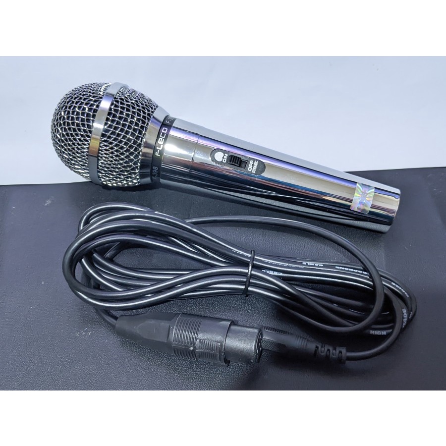 COD Mic  Kabel Fleco F-398 - Mic Professional Dynamic  Microphone Fleco F-398