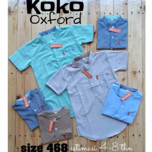 Kemeja koko anak Qurta Oxford