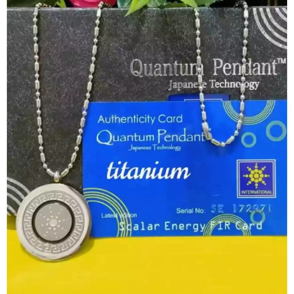 [BAYAR DI TEMPAT] 1 SET kalung kesehatan Quantum Pendant permata Bio Energy + box + sertifikat card original, KALUNG KESEHATAN QUANTUM PENDANT ORIGINAL KALUNG+LIONTIN BIO ENERGI MODEL TERLARIS