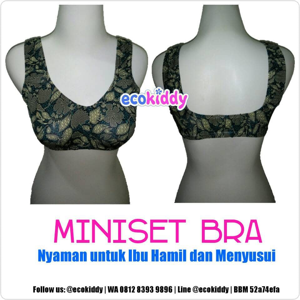 Miniset Bra Menyusui Kaos Katun Adem Murah Tanpa Busa Kawat