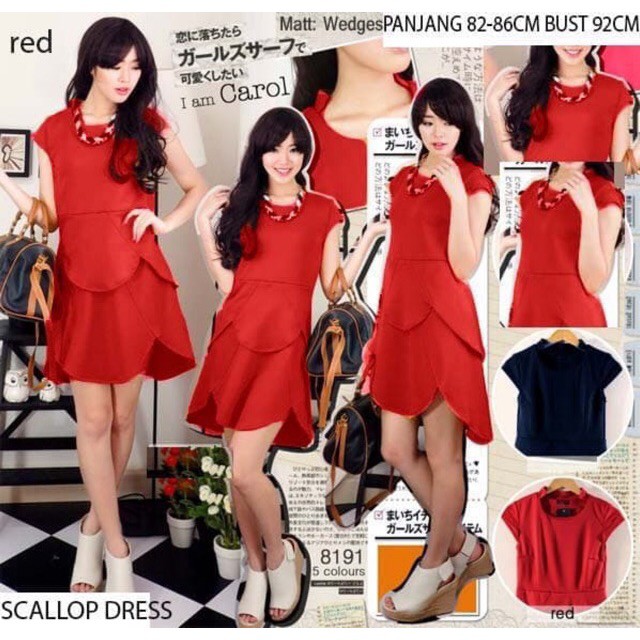 Scallop dress