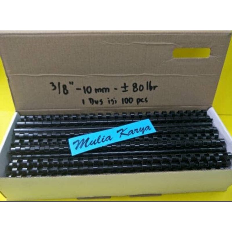 

Spiral Jilid Plastik Folio 3/8' 10mm 23 Lubang