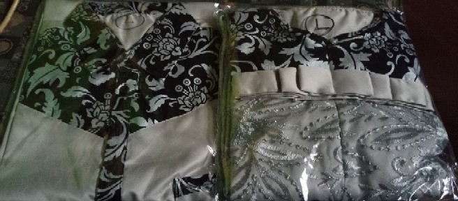 Batik Couple Katun Batik Mix Velvet +tille Busui, Karet Belakang, Pita Tali Bisa Dilepas