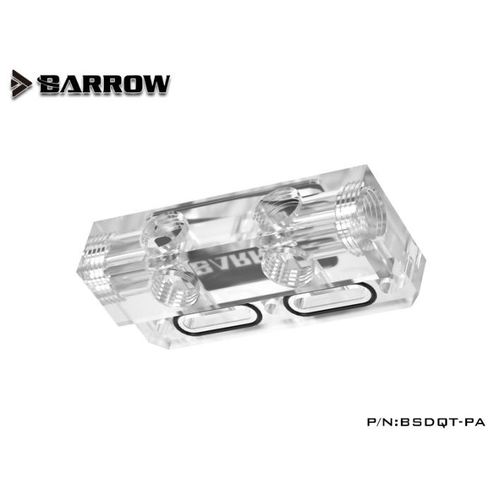 BARROW BSDQT-PA L Type Acrylic GPU Water Block Bridge Refit