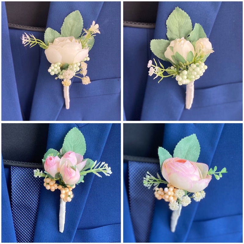 corsage rustic bunga jas pengantin pria boutonniere buket wedding bros nikah keluarga