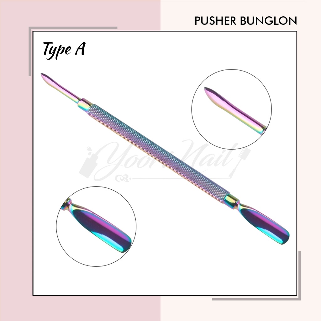 Pusher Bunglon cuticle pusher manicure nail art pendorong kutikula