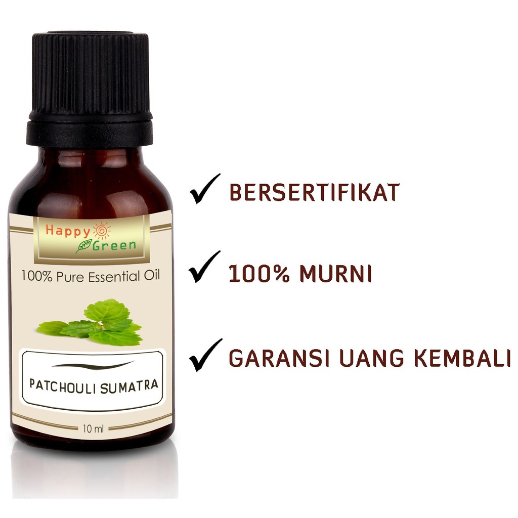 Happy Green Patchouli Sumatra Essential Oil - Atsiri Nilam Sumatra