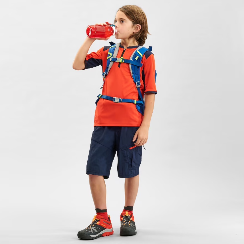 QUECHUA MH550 Kaos Anak Laki-Laki T-Shirt Hiking Ringan
