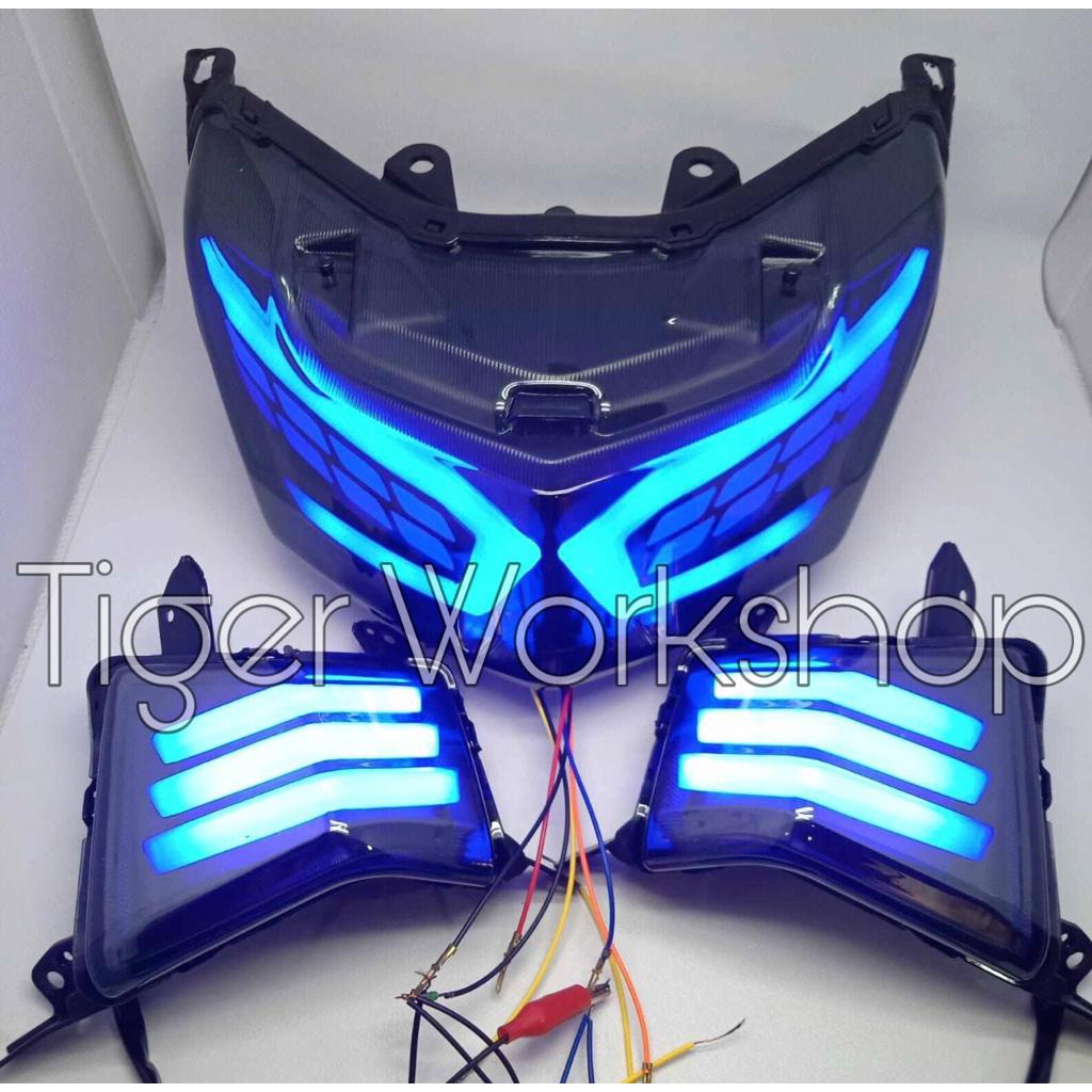 Sepaket Lampu Stop Nmax Old Model Lexus Plus Lampu Sen Depan Nmax 2015-2019