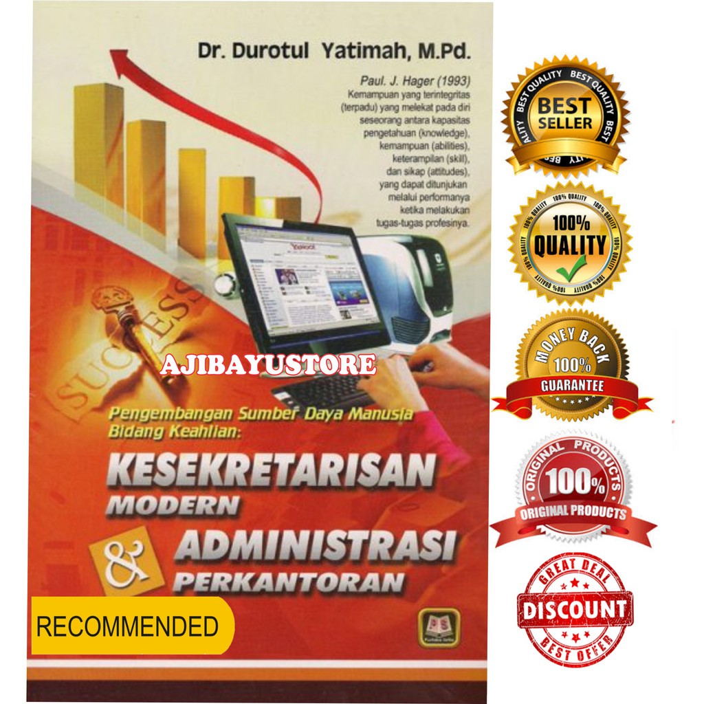 Buku Kesekertarisan Kesekretarisan Modern Dan Administrasi Perkantoran Durotul Yatimah Pustaka Setia