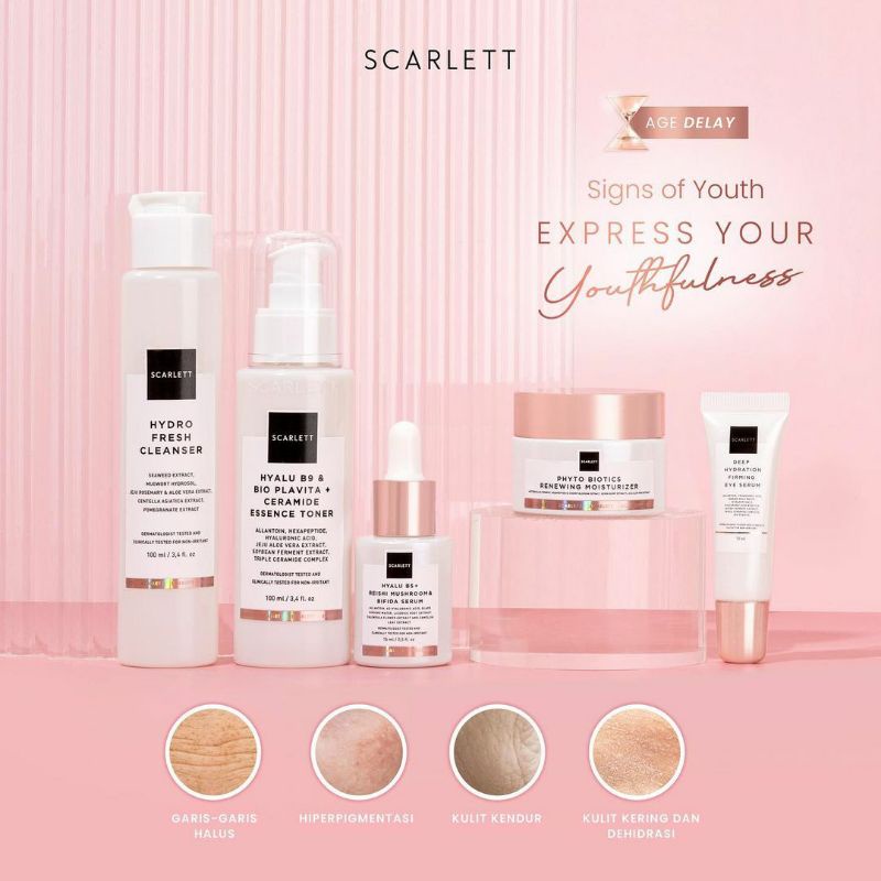 SCARLETT Whitening Age Delay  / Paket Anti Aging Series by Felicya Angelista