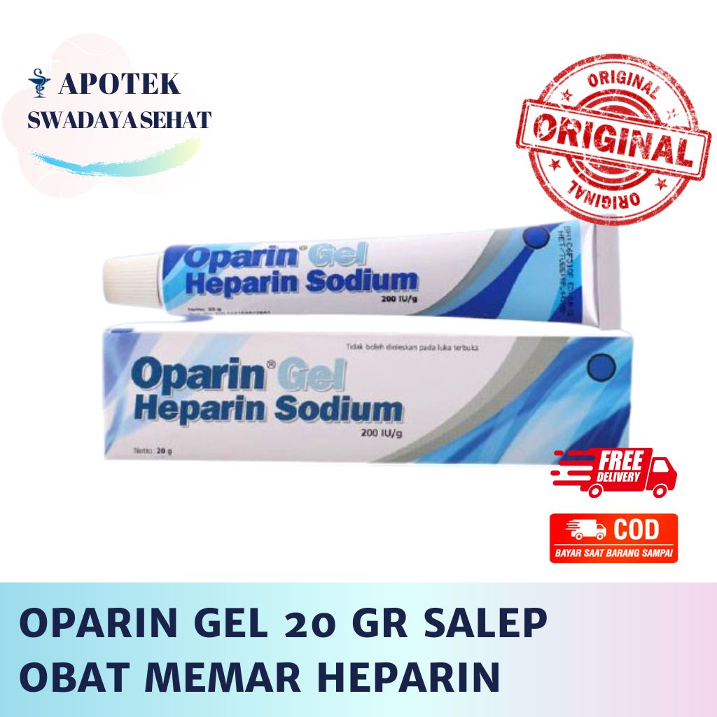 OPARIN GEL 20 GR - Salep Luka Memar Kebiruan Pembuluh Darah Varises