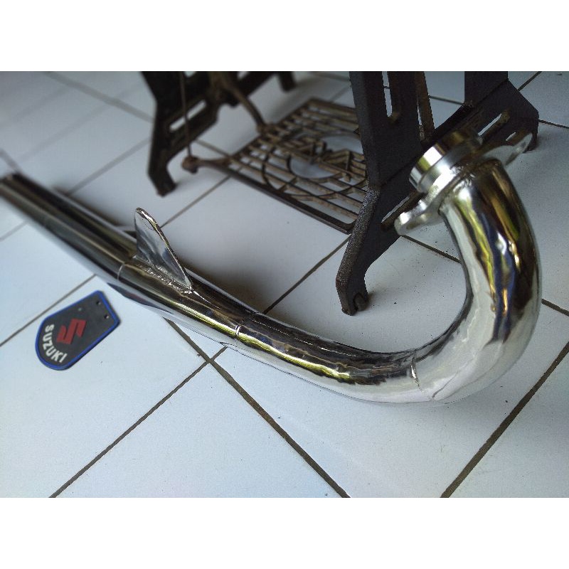 Knalpot suzuki Gp100 Gp 125 knalpot suzuki GP standart racing GP100 GP125