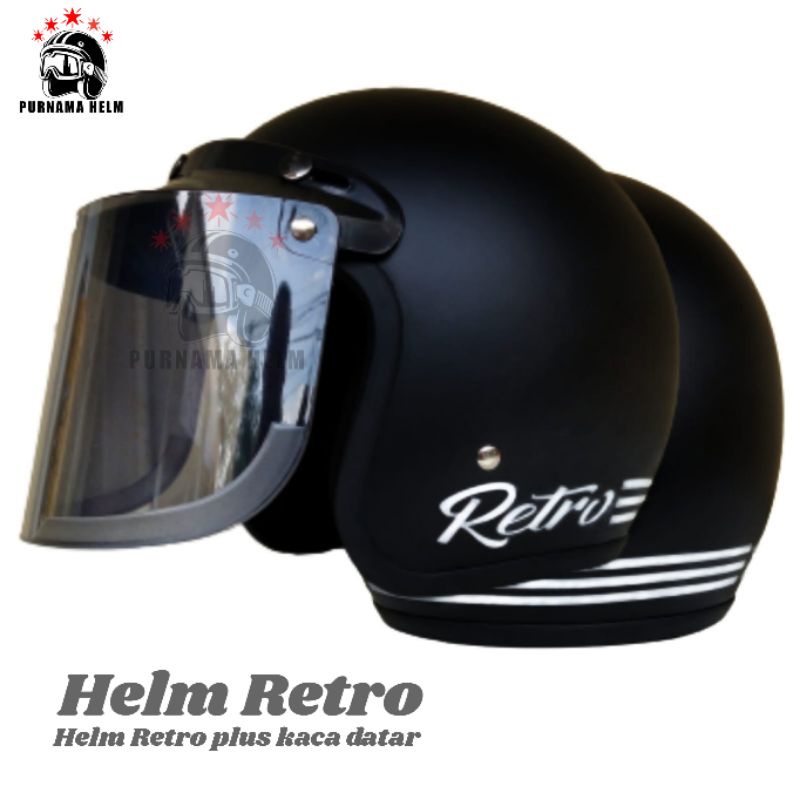 Helm bogo Helm Retro Helm Classic Helm bogo polos Helm cewek Helm cowok