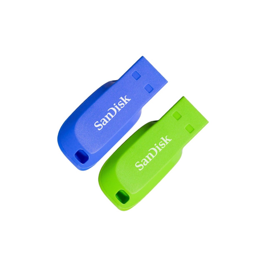 Flashdisk SanDisk 16GB Cruzer Blade CZ50 Flash Disk Blue - Green USB 2.0