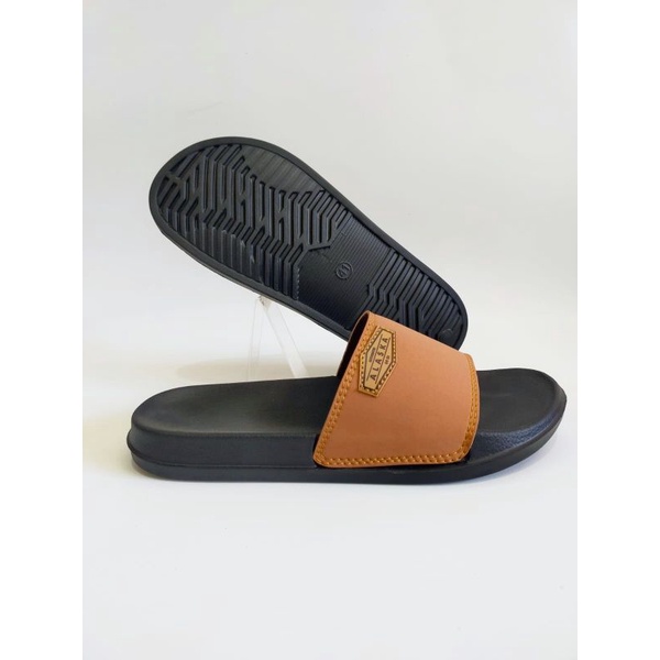 Sandal Slop Pria Dewasa Merk ALASKA Original ALS 104 Brown