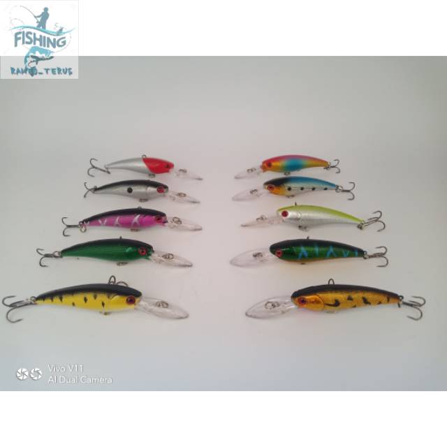 Umpan pancing casting/lure/minow 9cm MURAH minow casting minow sinking minow murah