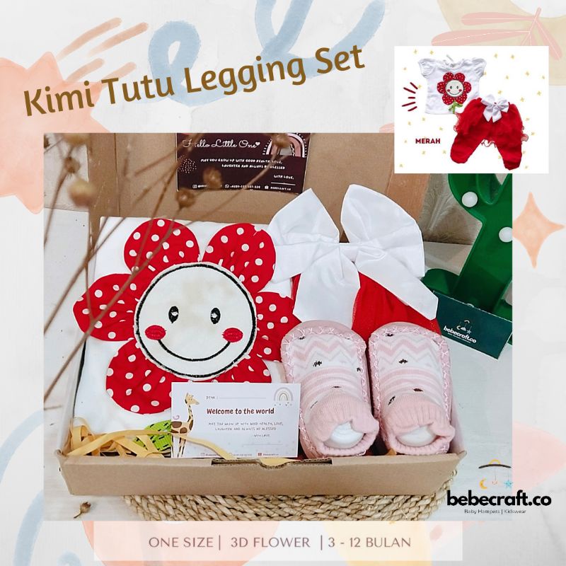 bebecraft - CANDY Baby Gift Set Hampers Baby Semarang Set Bayi Newborn Kado Lahiran Semarang Baju Bayi Premium-Kimi Red