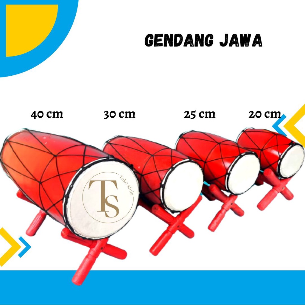 Mainan Edukasi Anak Gendang Jawa Mainan kendang murah Alat Musik Tradisional  Murah