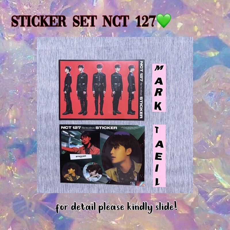 [READY] STICKER SET Official Mark Taeil NCT 127 sticker sticky ver seoul city ver album