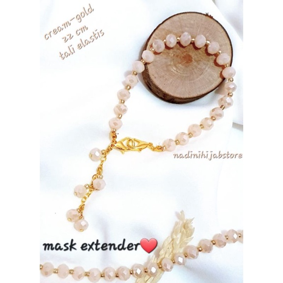 KONEKTOR MASKER HIJAB MUTIARA / PENGAIT MASKER / MASK STRAP / TALI MASKER
