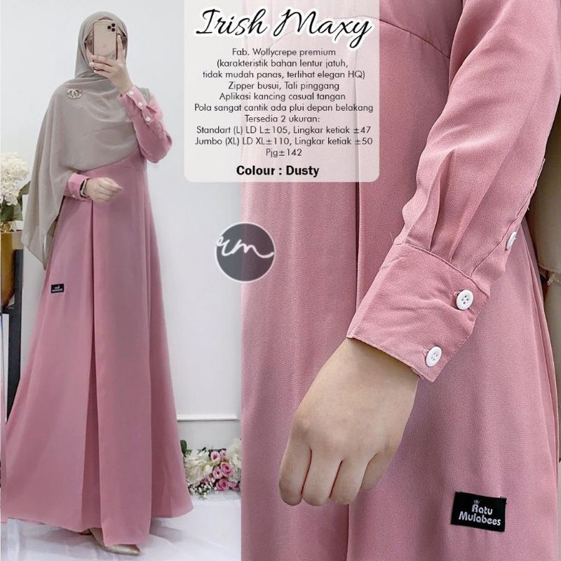 READY IRISH MAXY ORY RATU MULABESS GAMIS BEST SELLER GAMIS PREMIUM CANTIK