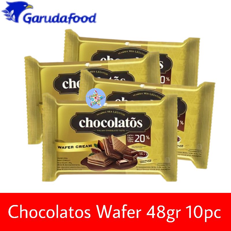 

Chocolatos Wafer coklat 40 gr isi 10pc/pak