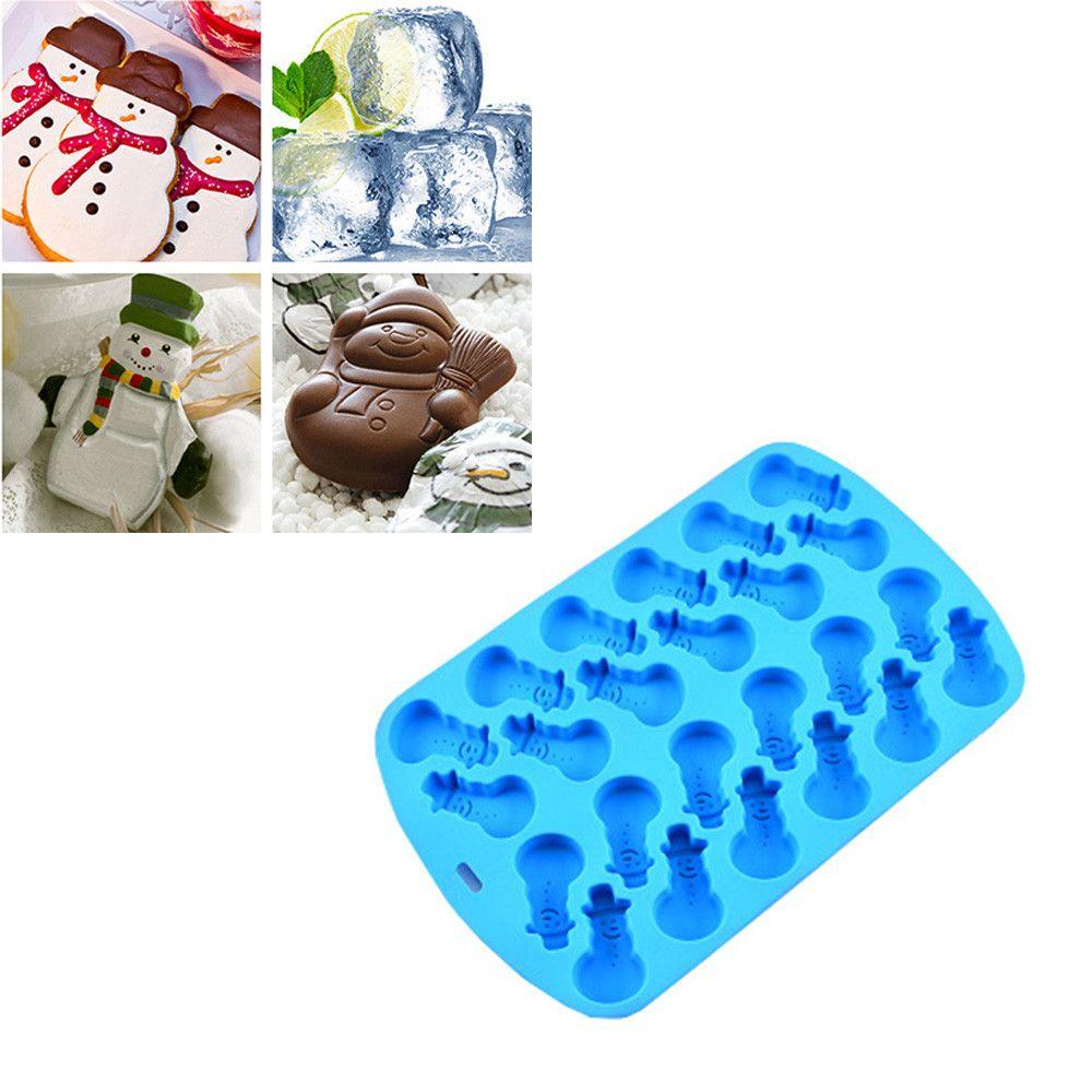 Solighter Christmas Popsicle Hadiah Natal Reusable Snowman