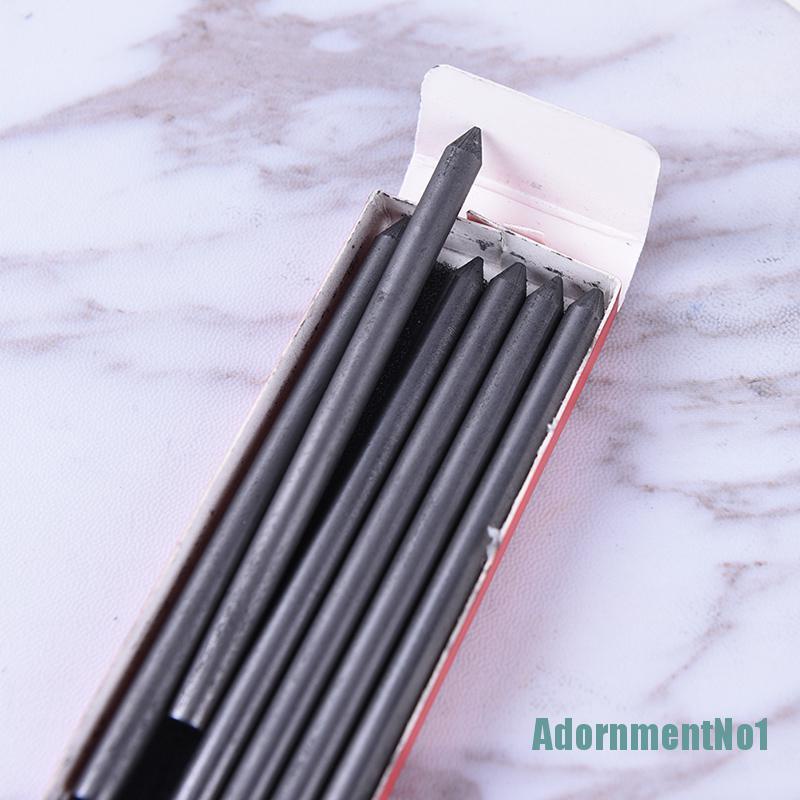 (AdornmentNo1) 6pcs / 1 Holder Pensil Mekanikal 5.6mm HB 2B 4B 6B 8B