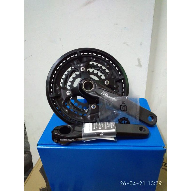 crank shimano deore triple FC-T6010 48-36-26T HT2 tanpa bb-new in box-original