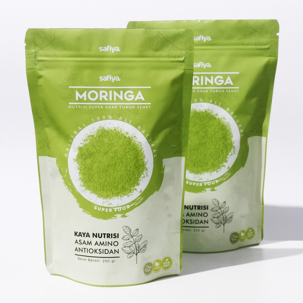 Safiya 350 gram Bubuk Daun Kelor Organik Original