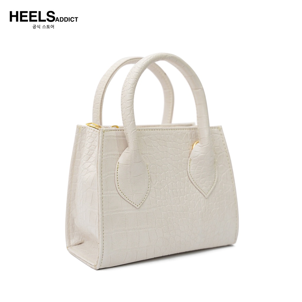 Heelsaddict - Naomi - Vintage Slingbag Croco Tas Wanita-1