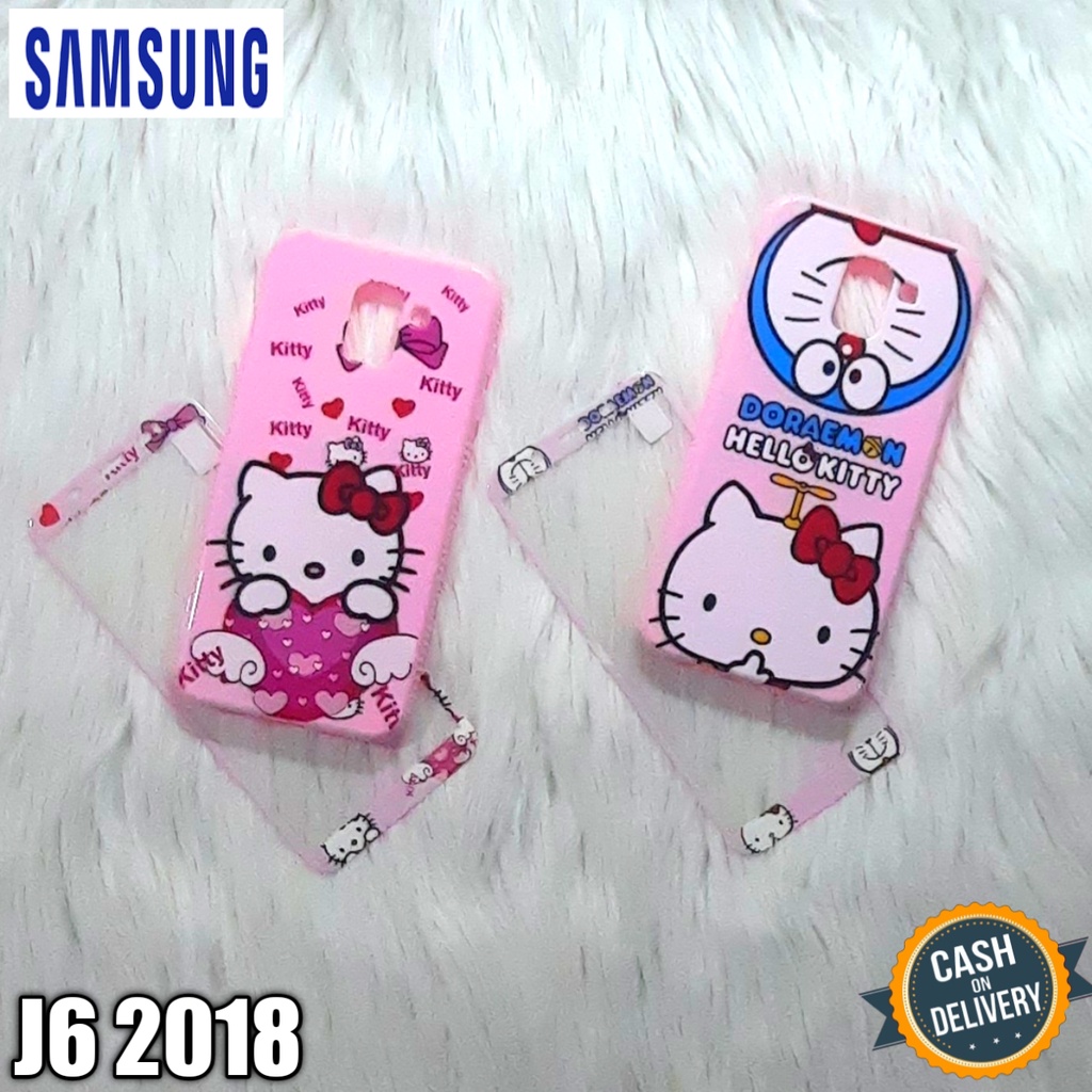 CASE+TEMPERED GLASS SAMSUNG J6 SOFTCASE SOFTSHELL JELLY GLOSSY