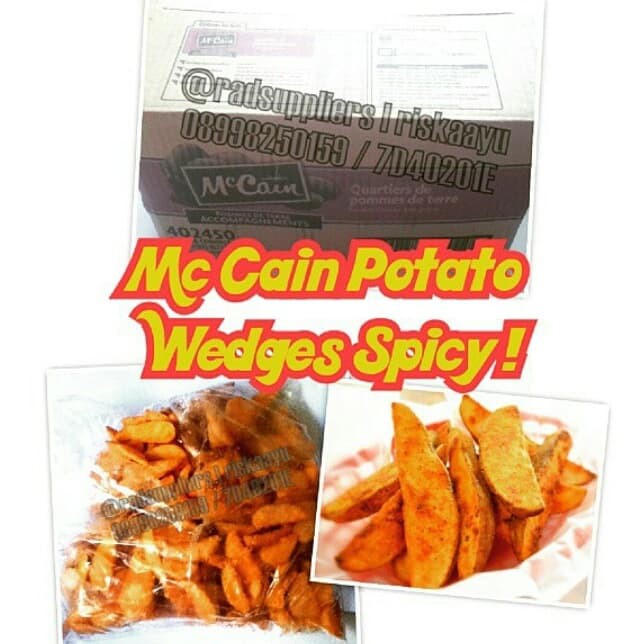 

Potato Wedges Spicy, McCain Product 2,27kg, Premium Quality,Best Sell!