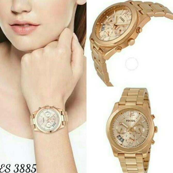 (((SIAP COD))) Jam Tangan Wanita Merk Fossil ES 3885 / ES 3884 / ES 3883 Original BERMUTU Kode 699