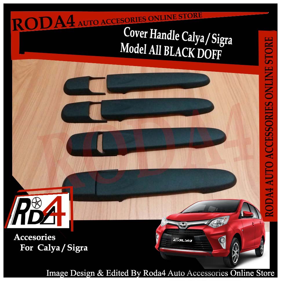 COVER HANDLE TOYOTA CALYA ALL BLACK DOFF