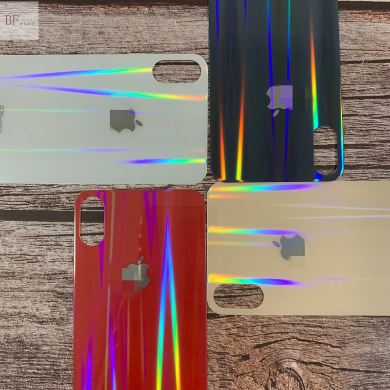 Pelindung Layar Tempered Glass Aurora Warna-Warni Untuk Iphone 11 12 13 Pro Max X Xr Xs Xsmax 7 8 Plus