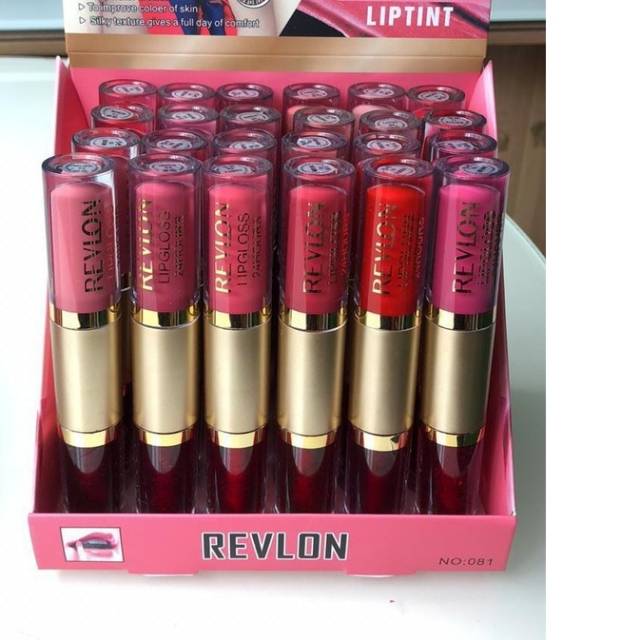 [ PER BOX ISI 24PCS ] revlon2in1 lipcream+liptint