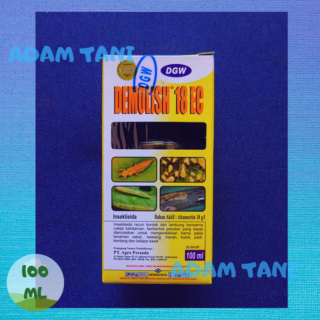 INSEKTISIDA DEMOLISH 18 EC 100 ML ABAMEKTIN DEMOLISH 100 ML BONUS KAOS