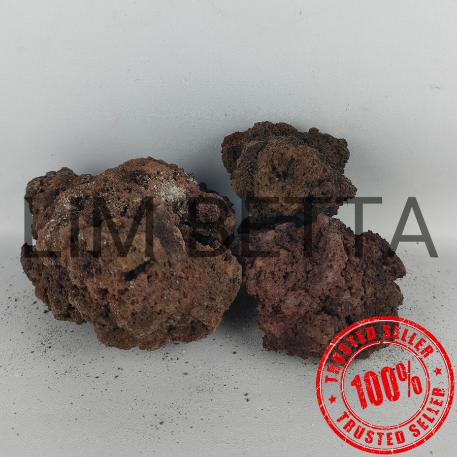 BATU LAVA ROCK 1 KG / HARDSCAPE AQUASCAPE / HIASAN AQUARIUM