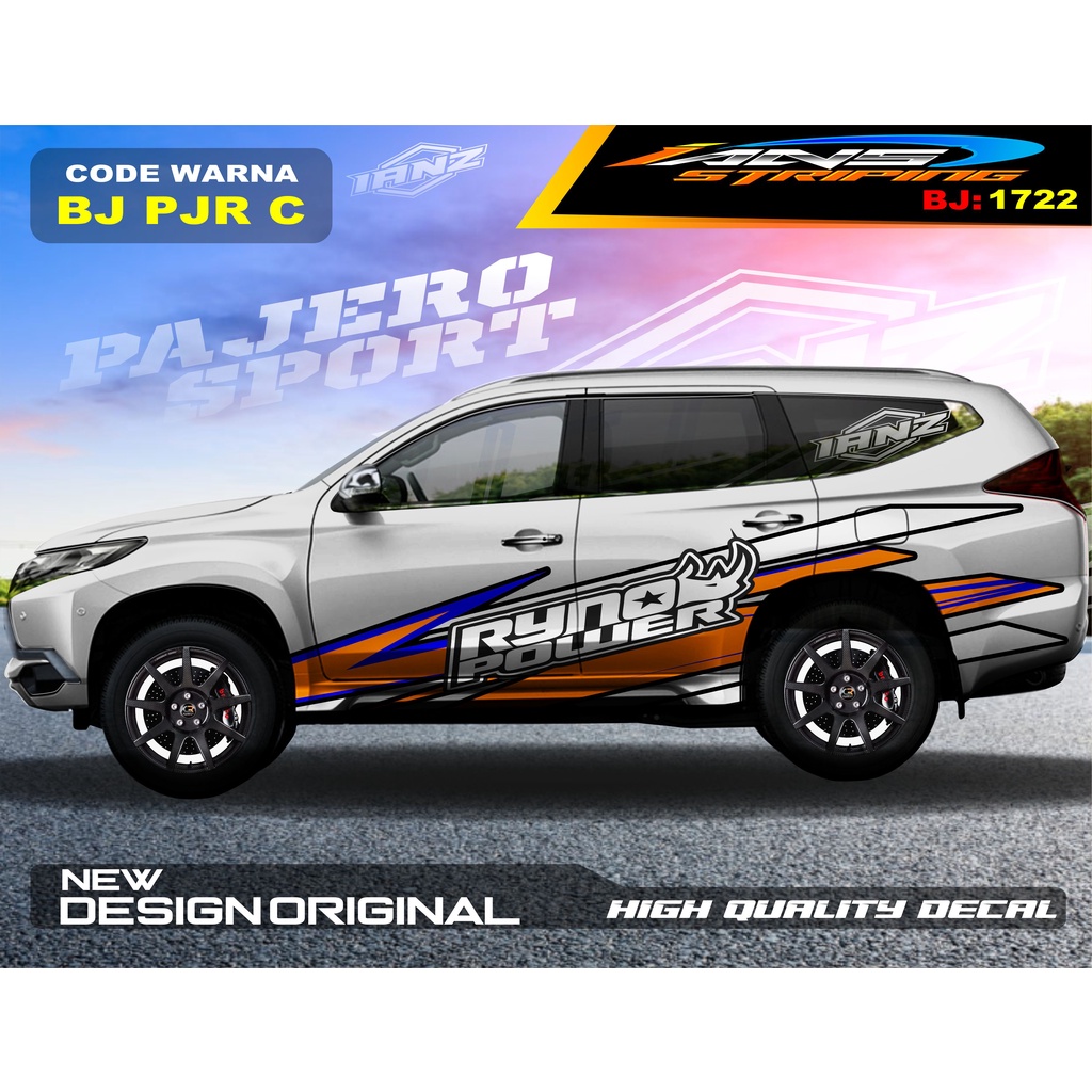 STICKER DECAL MOBIL PAJERO / STIKER MOBIL GRAND LIVINA / VARIASI STIKER PAJERO / STIKER MOBIL