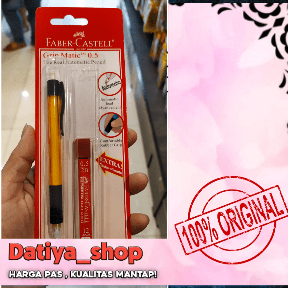 

Faber auto mechanical pencil 0.5 trans 13 3800