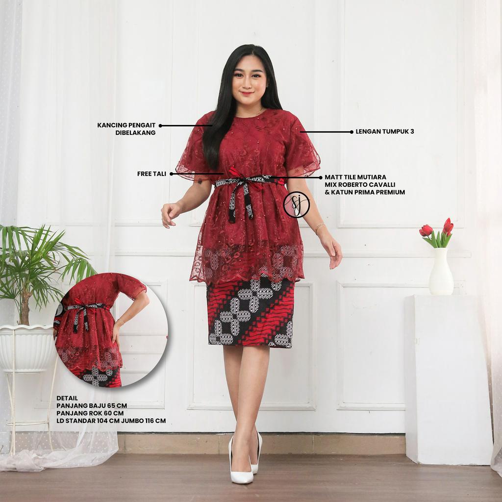 SAROJA | Couple Keluarga Family Set Rnb Brukat Eelina | Couple Baju Natal Mewah |Dress Natal Wanita Kekinian | Baju Natal Couple Keluarga Ayah Ibu Anak | Baju Natal Couple Pasangan | Baju Natal Anak Perempuan | Baju Natal Keluarga