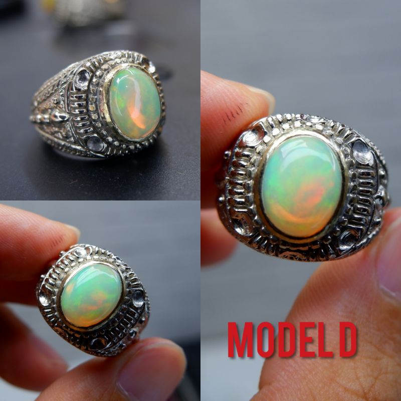 Cincin Kalimaya Asli Natural Opal From Afrika