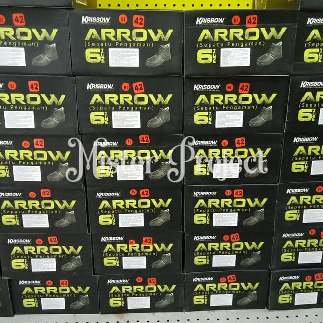 Sepatu Safety Krisbow Arrow 6" Hitam / Sepatu Proyek Krisbow Kode 101