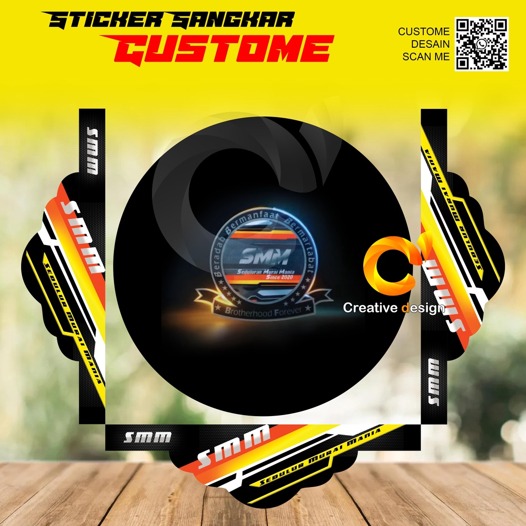 STICKER SANGKAR MURAI BATU CUSTOME SMM