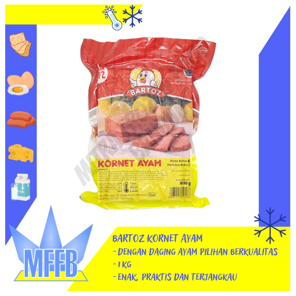 

Bartoz Kornet Ayam 1kg