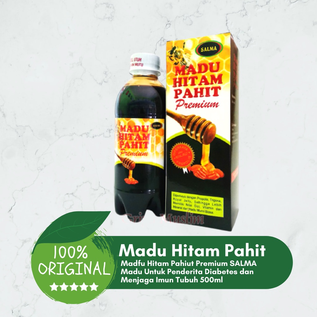 

Madu Hitam Pahit Premium Salma Madu Diabetes 500g