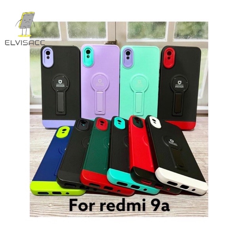 CASE REDMI 9A CASING REDMI 9A CASING STANDING LIPAT SOFTCASE REDMI PELINDUNG KAMERA