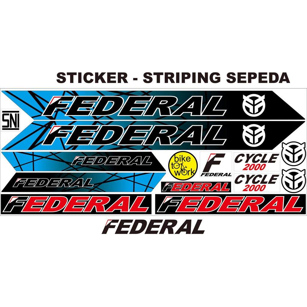 STRIPING SEPEDA STICKER FEDERAL